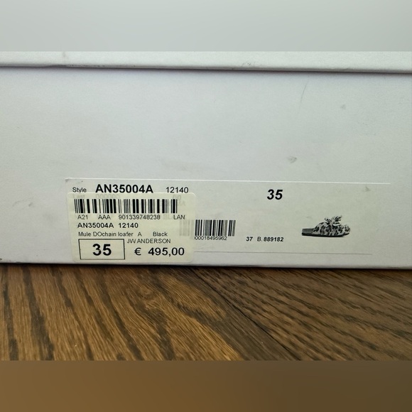 NWT JW Anderson Black and Gold Mule Shoes - Picture 4 of 4